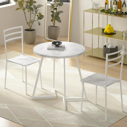 Table de salle à manger ronde Javlergo 31,5 cm, table de détente moderne avec pieds en métal