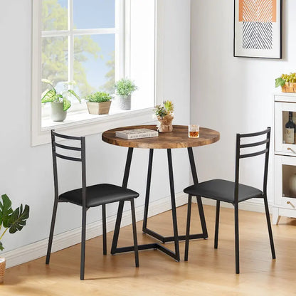 Table de salle à manger ronde Javlergo 31,5 cm, table de détente moderne avec pieds en métal