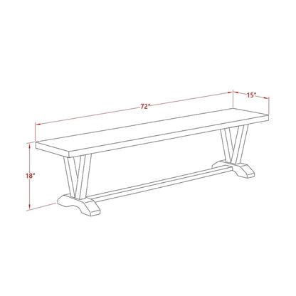 Ensemble de salle à manger East West Furniture : table de cuisine et chaises en lin kaki foncé, style jacobéen vieilli (composition au choix).