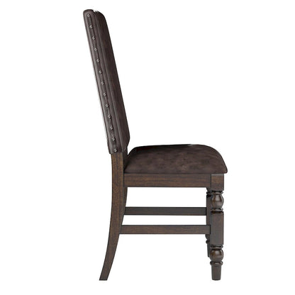 Chaises de salle à manger capitonnées Flatiron à clous décoratifs (lot de 2) par iNSPIRE Q Classic