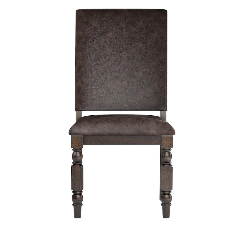 Chaises de salle à manger capitonnées Flatiron à clous décoratifs (lot de 2) par iNSPIRE Q Classic
