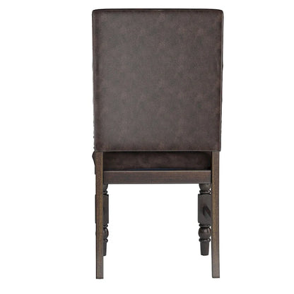 Chaises de salle à manger capitonnées Flatiron à clous décoratifs (lot de 2) par iNSPIRE Q Classic