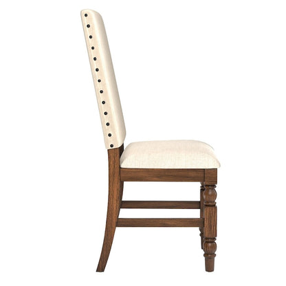 Chaises de salle à manger capitonnées Flatiron à clous décoratifs (lot de 2) par iNSPIRE Q Classic
