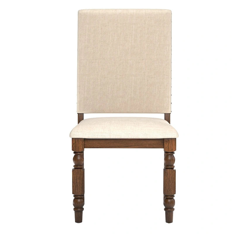Chaises de salle à manger capitonnées Flatiron à clous décoratifs (lot de 2) par iNSPIRE Q Classic