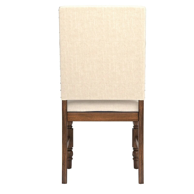 Chaises de salle à manger capitonnées Flatiron à clous décoratifs (lot de 2) par iNSPIRE Q Classic