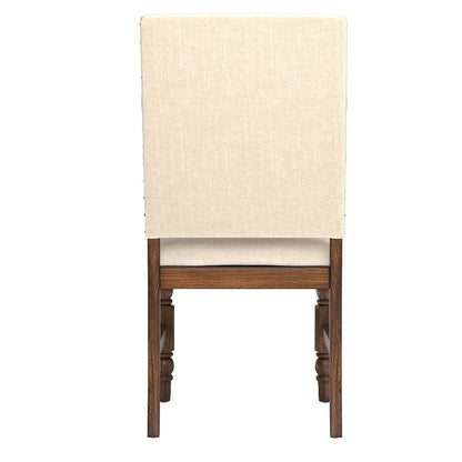 Chaises de salle à manger capitonnées Flatiron à clous décoratifs (lot de 2) par iNSPIRE Q Classic