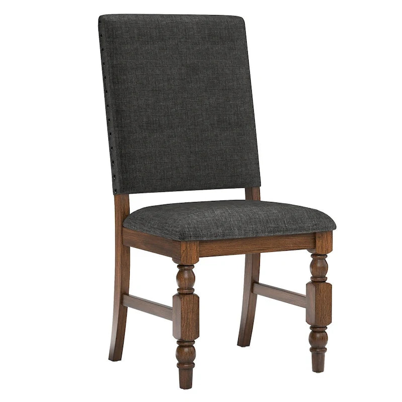 Chaises de salle à manger capitonnées Flatiron à clous décoratifs (lot de 2) par iNSPIRE Q Classic