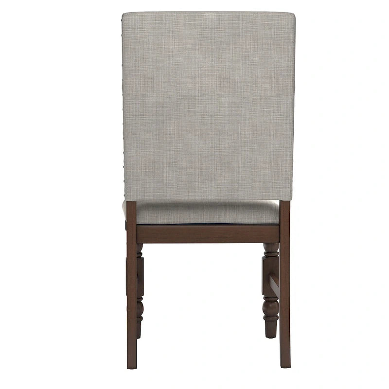 Chaises de salle à manger capitonnées Flatiron à clous décoratifs (lot de 2) par iNSPIRE Q Classic