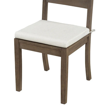 Ensemble de salle à manger 6 pièces avec étagère de rangement et pieds incurvés, ensemble de table de cuisine avec banc et 4 chaises de salle à manger avec coussins amovibles