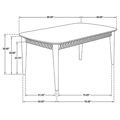 Ensemble de salle à manger au design de ferme moderne