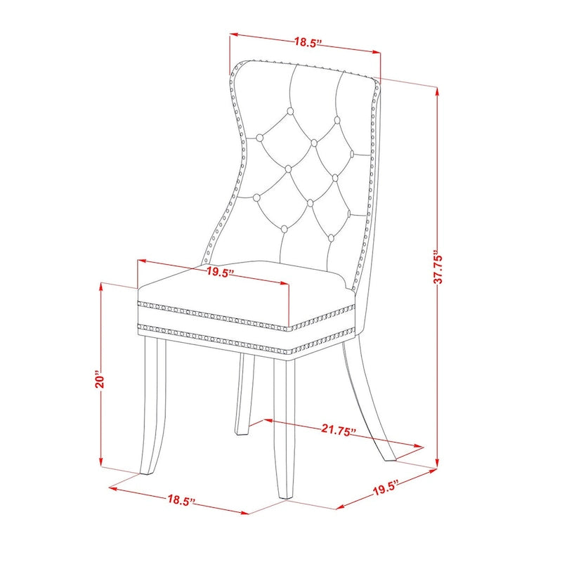 Ensemble de salle à manger East West Furniture composé d'une table de cuisine rectangulaire et de chaises rembourrées, en acajou (composition au choix)
