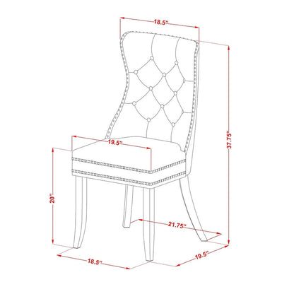 Ensemble de salle à manger East West Furniture composé d'une table de cuisine rectangulaire et de chaises rembourrées, en acajou (composition au choix)