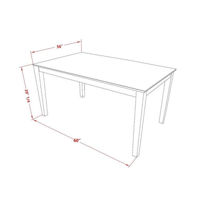 Ensemble de salle à manger East West Furniture composé d'une table de cuisine rectangulaire et de chaises rembourrées, en acajou (composition au choix)