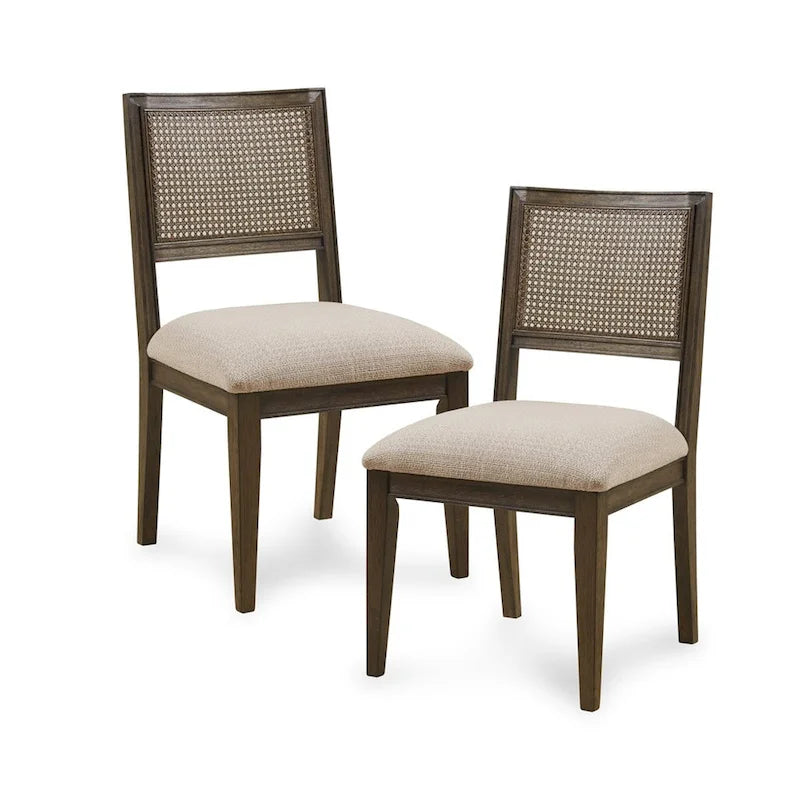 Ensemble de 2 chaises de salle à manger sans accoudoirs
