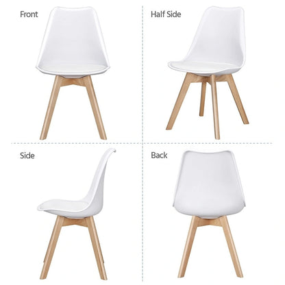 Ensemble de 4 chaises de salle à manger Yaheetech avec rembourrage souple et moderne
