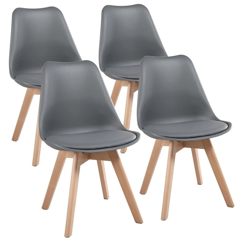 Ensemble de 4 chaises de salle à manger Yaheetech avec rembourrage souple et moderne