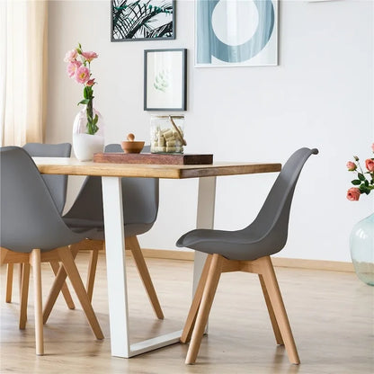 Ensemble de 4 chaises de salle à manger Yaheetech avec rembourrage souple et moderne