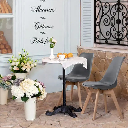 Ensemble de 4 chaises de salle à manger Yaheetech avec rembourrage souple et moderne