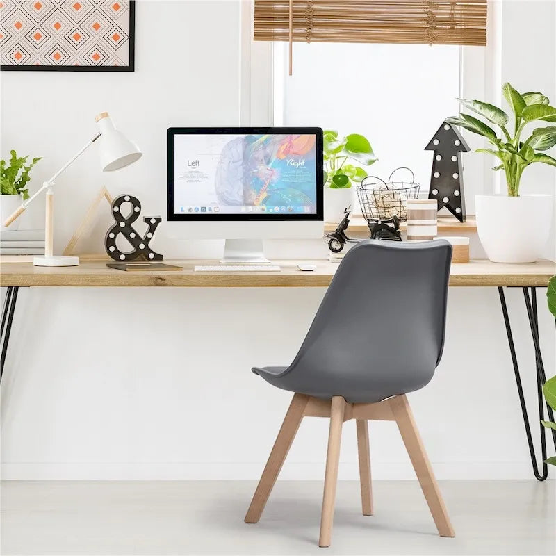 Ensemble de 4 chaises de salle à manger Yaheetech avec rembourrage souple et moderne