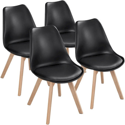 Ensemble de 4 chaises de salle à manger Yaheetech avec rembourrage souple et moderne