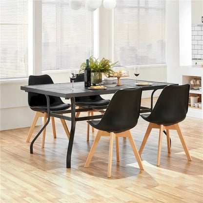 Ensemble de 4 chaises de salle à manger Yaheetech avec rembourrage souple et moderne