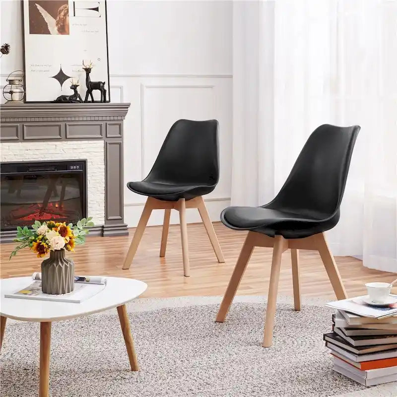 Ensemble de 4 chaises de salle à manger Yaheetech avec rembourrage souple et moderne