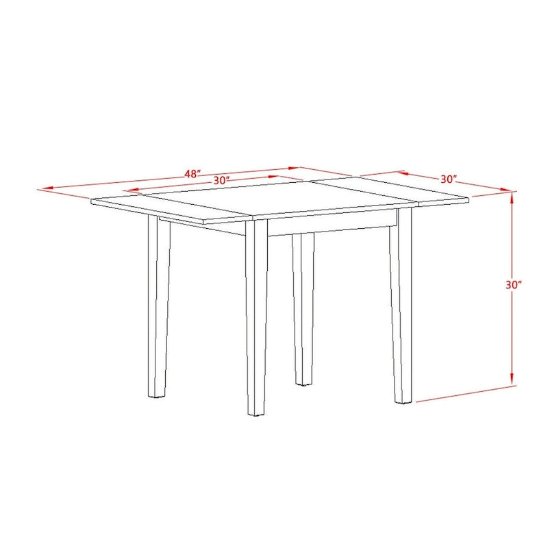 Ensemble de salle à manger East West Furniture : table rectangulaire et chaises en similicuir, chêne (option de pièces).