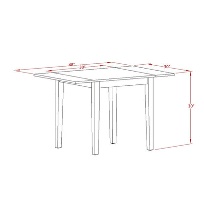 Ensemble de salle à manger East West Furniture : table rectangulaire et chaises en similicuir, chêne (option de pièces).