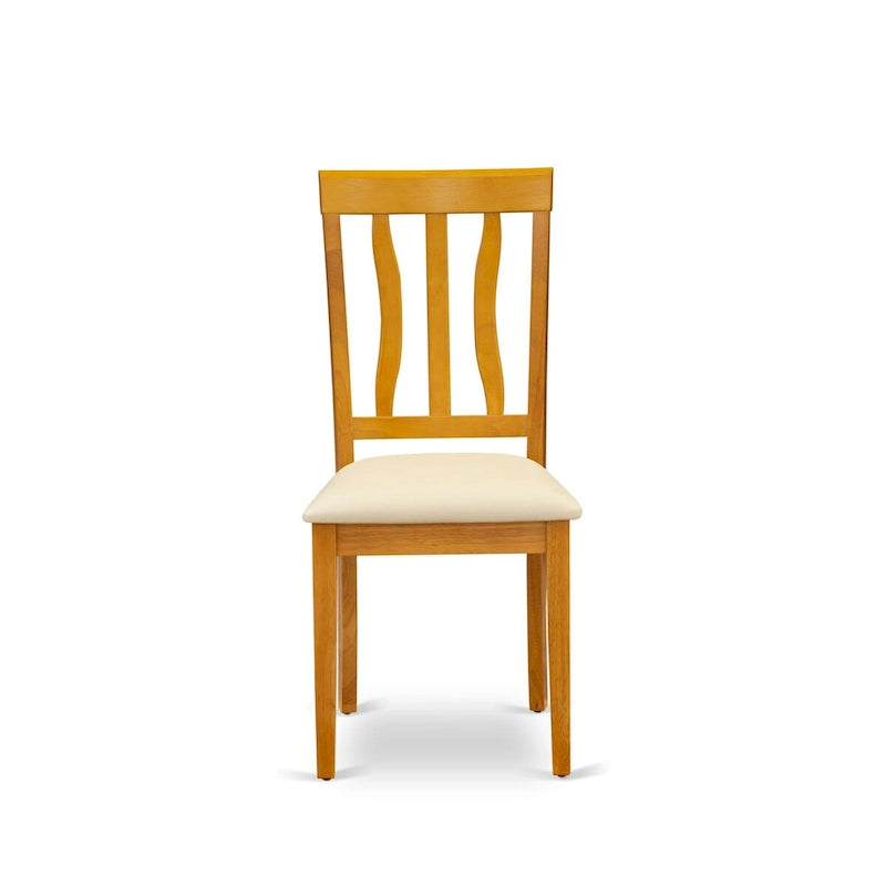 Ensemble de salle à manger East West Furniture : table rectangulaire et chaises en similicuir, chêne (option de pièces).