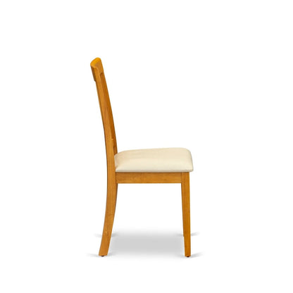 Ensemble de salle à manger East West Furniture : table rectangulaire et chaises en similicuir, chêne (option de pièces).