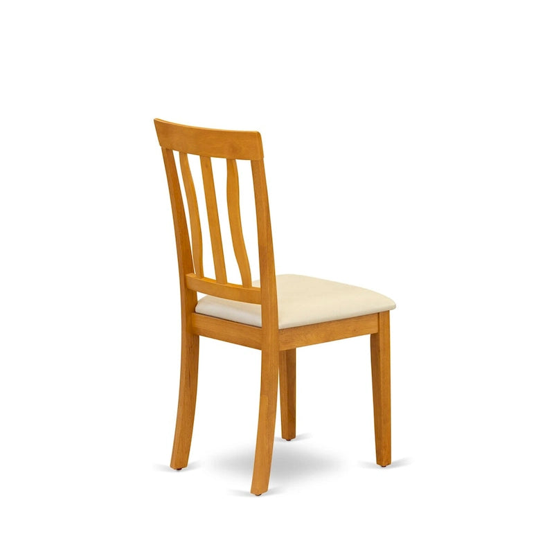 Ensemble de salle à manger East West Furniture : table rectangulaire et chaises en similicuir, chêne (option de pièces).