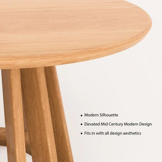 Table de salle à manger ronde Andre Small 39 de style bistro par Aria-Home - Non disponible