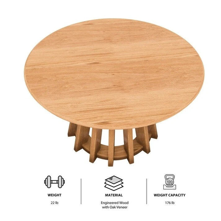 Table de salle à manger ronde Andre Small 39 de style bistro par Aria-Home - Non disponible