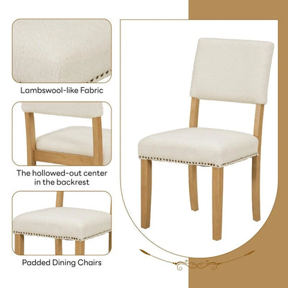 Ensemble de table à manger ronde 5 pièces avec table de cuisine sur pied et 4 chaises de salle à manger rembourrées pour studio, appartement, petits espaces