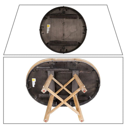 Table de salle à manger extensible vintage et élégante avec rallonge amovible