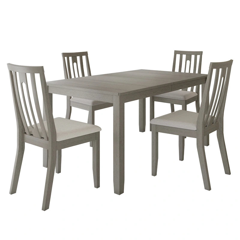 Ensemble de salle à manger contemporain en bois 5 pièces CraftPorch