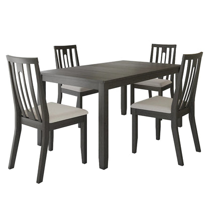Ensemble de salle à manger contemporain en bois 5 pièces CraftPorch