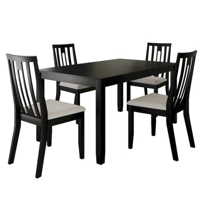 Ensemble de salle à manger contemporain en bois 5 pièces CraftPorch