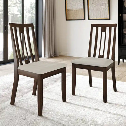 Ensemble de salle à manger contemporain en bois 5 pièces CraftPorch
