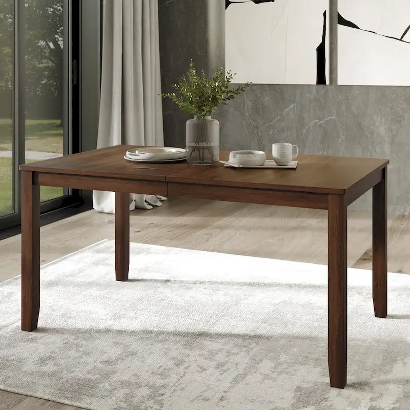 Ensemble de salle à manger contemporain en bois 5 pièces CraftPorch
