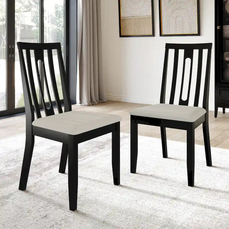 Ensemble de salle à manger contemporain en bois 5 pièces CraftPorch