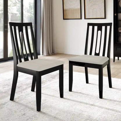 Ensemble de salle à manger contemporain en bois 5 pièces CraftPorch