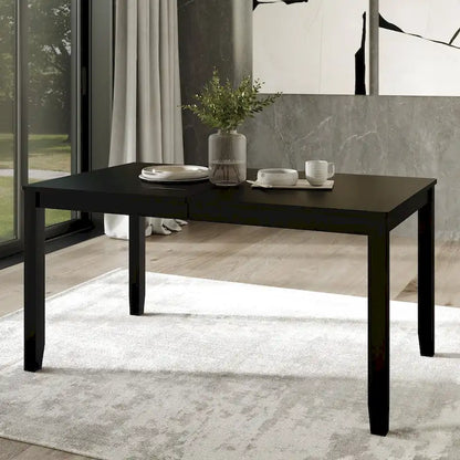 Ensemble de salle à manger contemporain en bois 5 pièces CraftPorch