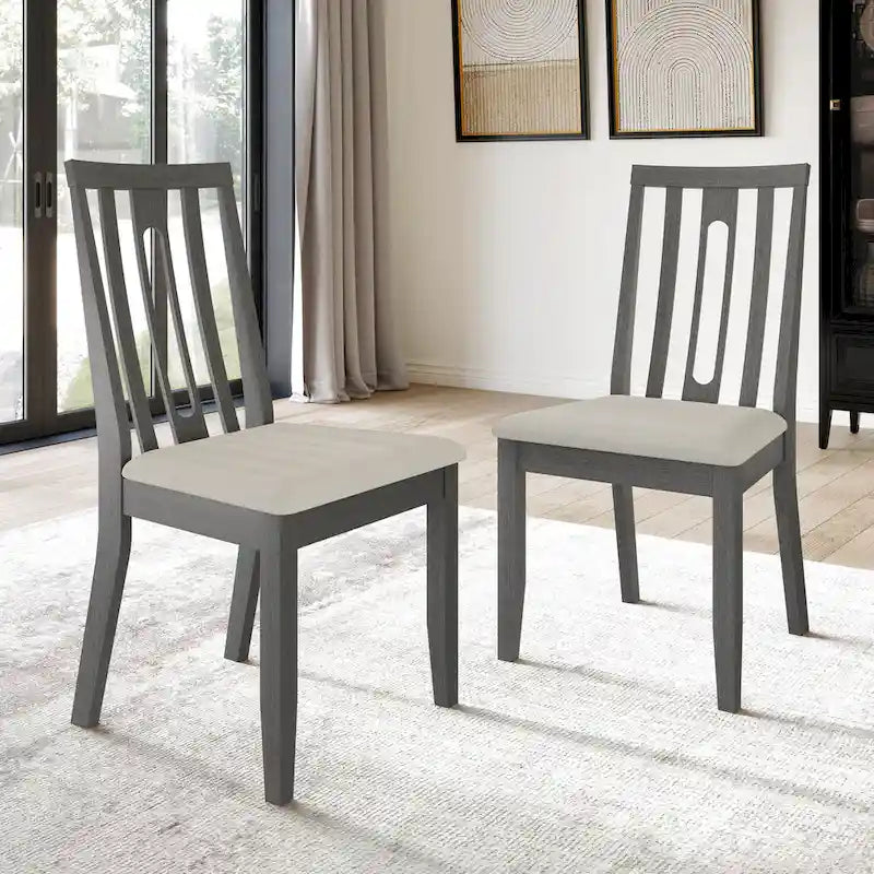 Ensemble de salle à manger contemporain en bois 5 pièces CraftPorch
