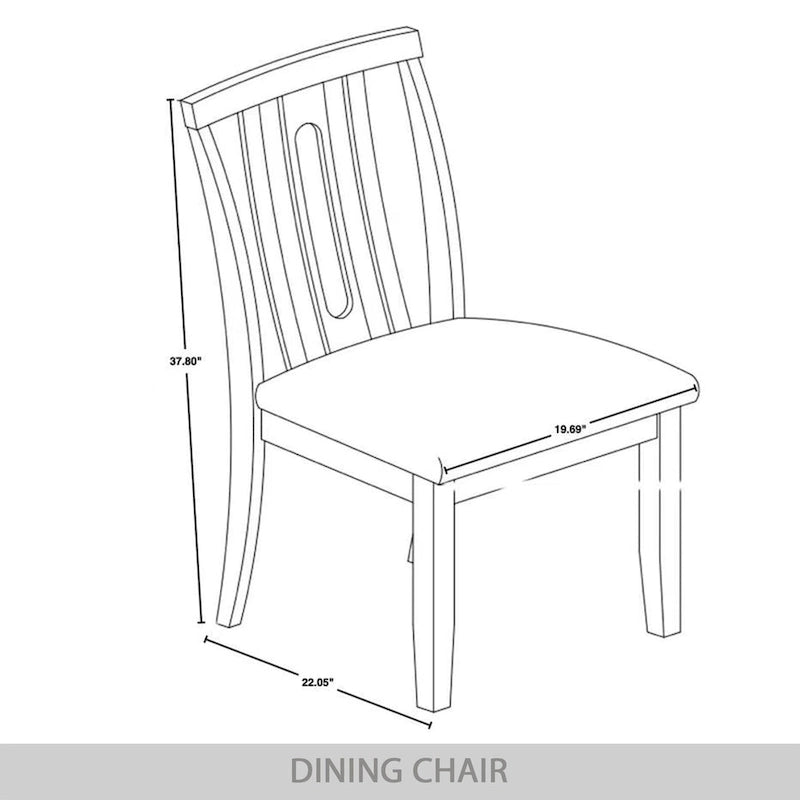 Ensemble de salle à manger contemporain en bois 5 pièces CraftPorch