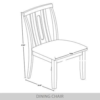 Ensemble de salle à manger contemporain en bois 5 pièces CraftPorch