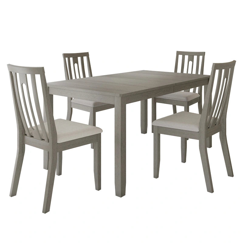 Ensemble de salle à manger contemporain en bois 5 pièces CraftPorch