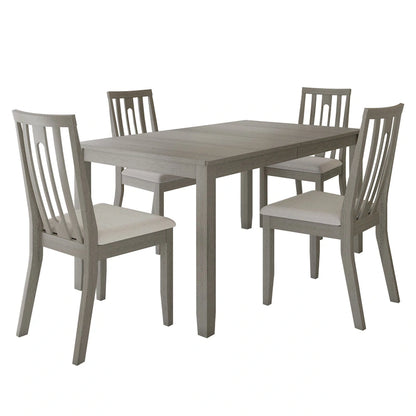 Ensemble de salle à manger contemporain en bois 5 pièces CraftPorch