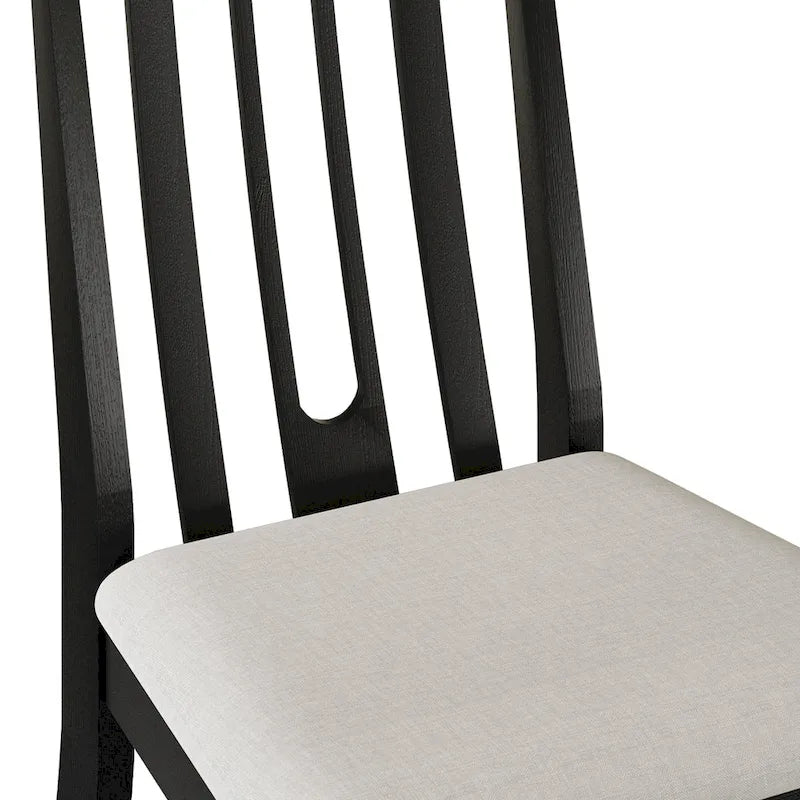 Ensemble de salle à manger contemporain en bois 5 pièces CraftPorch