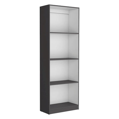 Bibliothèque Kenyon 3 pièces, 74 pouces de large, 5 étagères et armoire